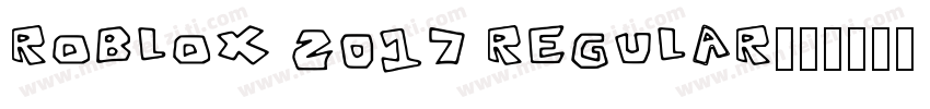 Roblox 2017 Regular字体转换